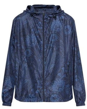 Etro Zip-Up Hooded Jacket - Blue