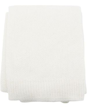 Fabiana Filippi Sequin Embellished Knitted Scarf - White