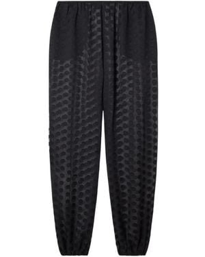Frankie Shop Orissa Polka-Dot Tapered Trousers - Black