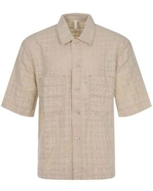 sunflower Collared Short-Sleeved Shirt - Natural