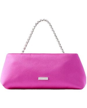 Aquazzura Embellished Satin Tote - Purple