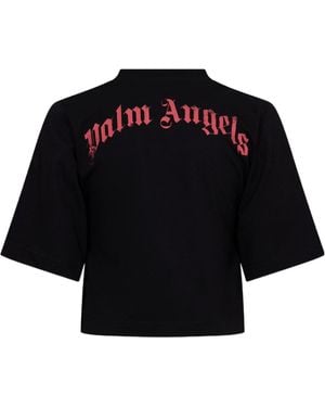 Palm Angels Crewneck Top - Black