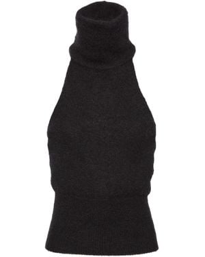 Magda Butrym High-Neck Top - Black