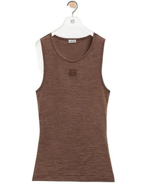Loewe Anagram Tank Top - Brown