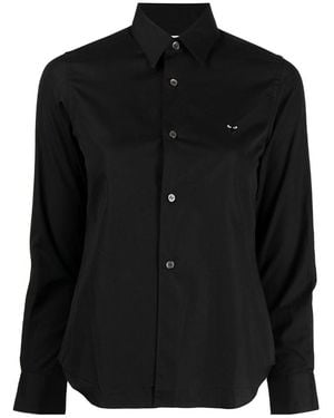 COMME DES GARÇONS PLAY Play-Logo Longsleeved Shirt - Black