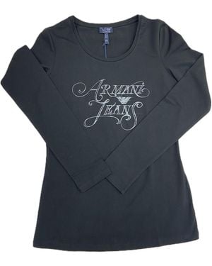 Armani Jeans Long Sleeve T-Shirt - Blue