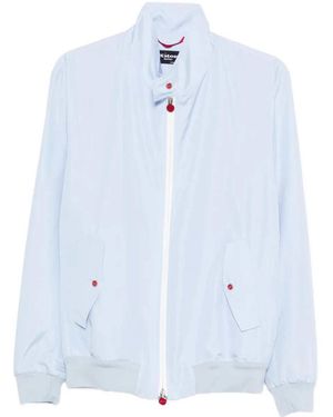Kiton Cima Zip-Up Jacket - Blue