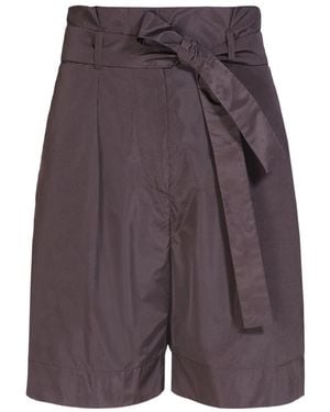 Max Mara High Waist Shorts - Purple