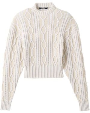 Jacquemus Long-Sleeved Knitwear - White