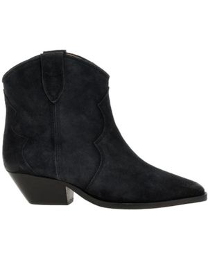 Isabel Marant Thick-Heeled Boots - Black