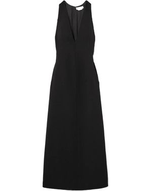 Gabriela Hearst Wool-Crepe Midi Dress - Black