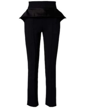 Maticevski Satin Slim-Fit Pants - Black