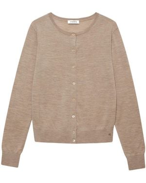 Anine Bing Long-Sleeved Cardigan - Natural