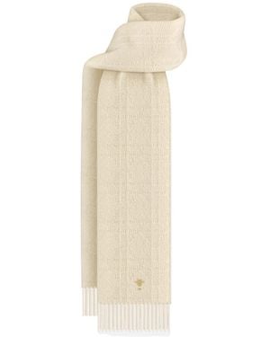 Dior Cannage Scarf - White