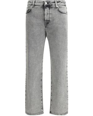 Fabiana Filippi Straight-Leg Slim-Fit Jeans - Gray