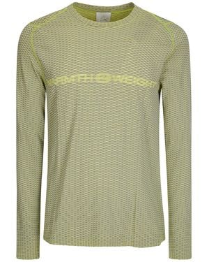 ROA Crew Neck Long-Sleeved T-Shirt - Green