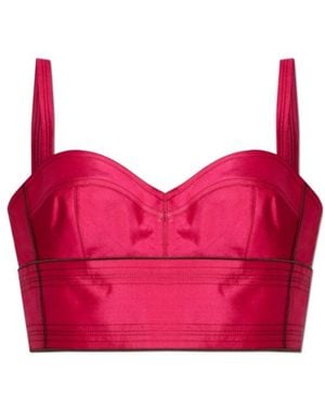 Tory Burch Silk Cropped Top - Pink