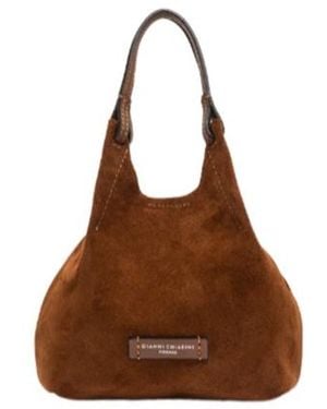 Gianni Chiarini Small Dua Shoulder Bag - Brown