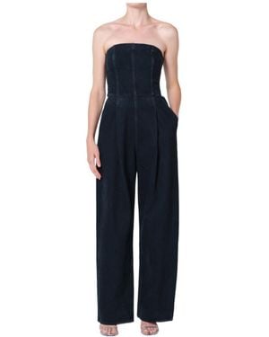 Agolde Strapless Jumpsuit - Blue