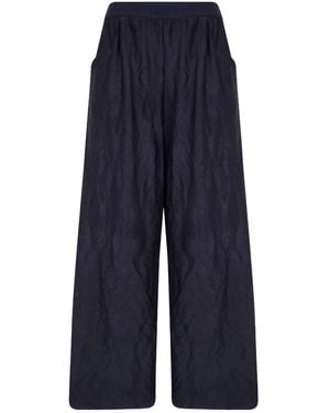 Maria Calderara Elastic-Waist Casual Trousers - Blue