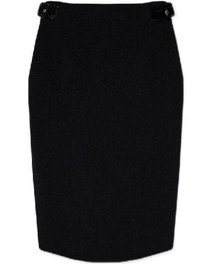Moschino Strap-Detail Pencil Skirt - Black