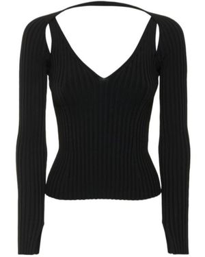 Jonathan Simkhai Sylvie Ribbed Stretch Knit Jumper - Black