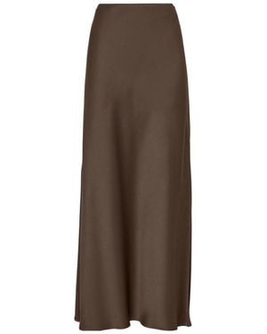 Brunello Cucinelli Cady Long Skirt - Brown