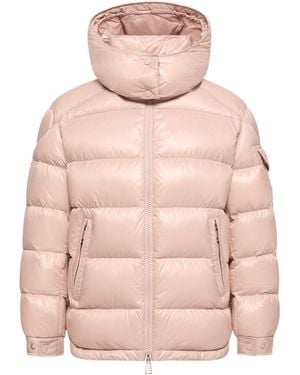 Moncler Maire Hooded Short Down Jacket - Pink