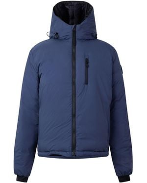 Canada Goose Dwr Wind Resistant Hooded Short Puffer Jacket - Blue