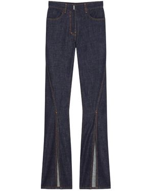 Givenchy High-Waisted Boot Cut Jeans - Blue