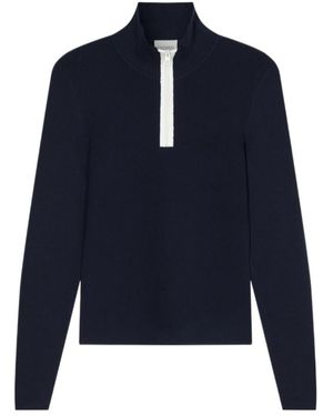 Closed Halfzip Longsleeve Jumper - Blue
