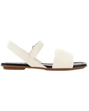 Hogan Leather Sandals - White