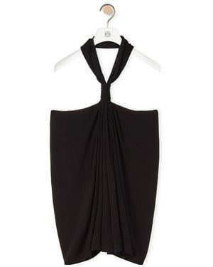 Loewe Neck Vest - Black