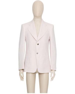 Valentino Single-Breasted Long-Sleeved Jacket - Pink