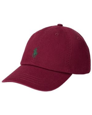 Polo Ralph Lauren Cotton Baseball Cap - Red