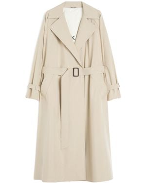 Weekend by Maxmara Water-Repellent Canvas Trench Coat - Natural