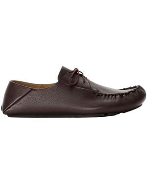 Loewe Lace-Up Loafers - Brown