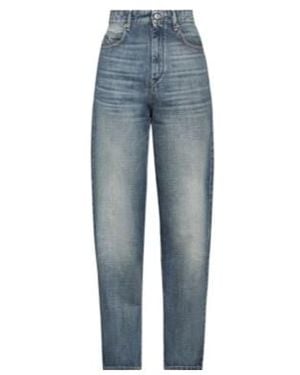 Isabel Marant High-Rise Tapered Cropped Jeans - Blue