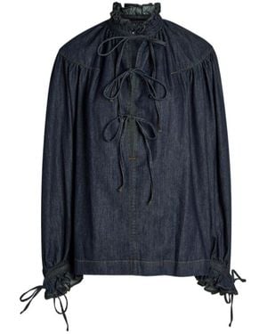 Dries Van Noten Catya Denim Blouse - Blue