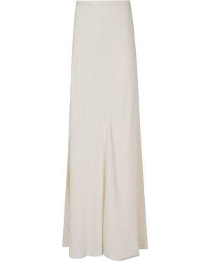 Alberta Ferretti High-Waisted Skirt - White