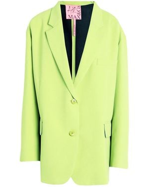 MAX&Co. Minimalist Double-Breasted Blazer - Green