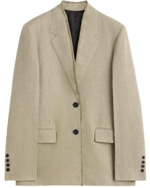 TOTEME Totême Raw Lapel Jacket - Natural