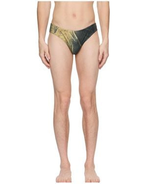 Jean Paul Gaultier Graphic Print Swim Briefs - White