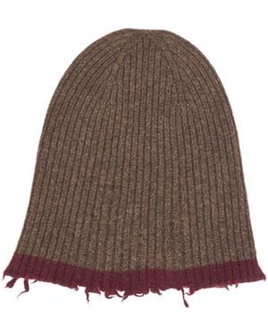 Uma Wang Ribbed Knit Hat - Brown