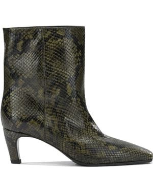 Strategia Pointed Ankle Boots - Green
