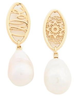 Chloé Hanging Earring - White