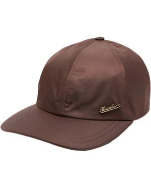 Borsalino Logo Cap - Brown