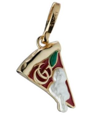 Gucci Pizza Motif Charm - Metallic