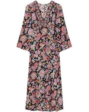 RIXO London Long-Sleeved Dress - Red