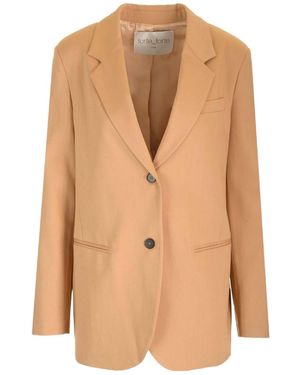 forte_forte Twill Single-Breasted Jacket - Natural